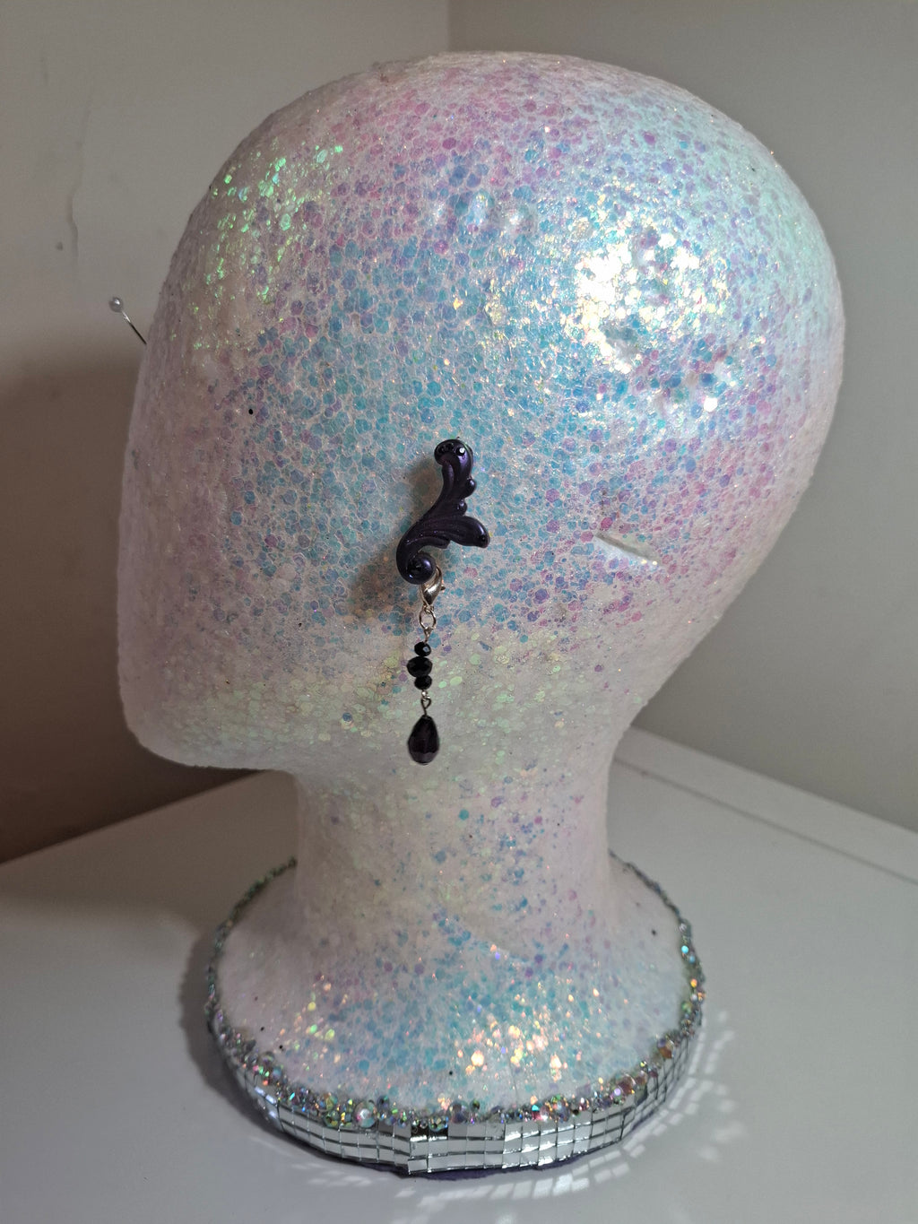Hand-sculpted resin earrings with beading and tassels, matching the Mabel sunglasses.