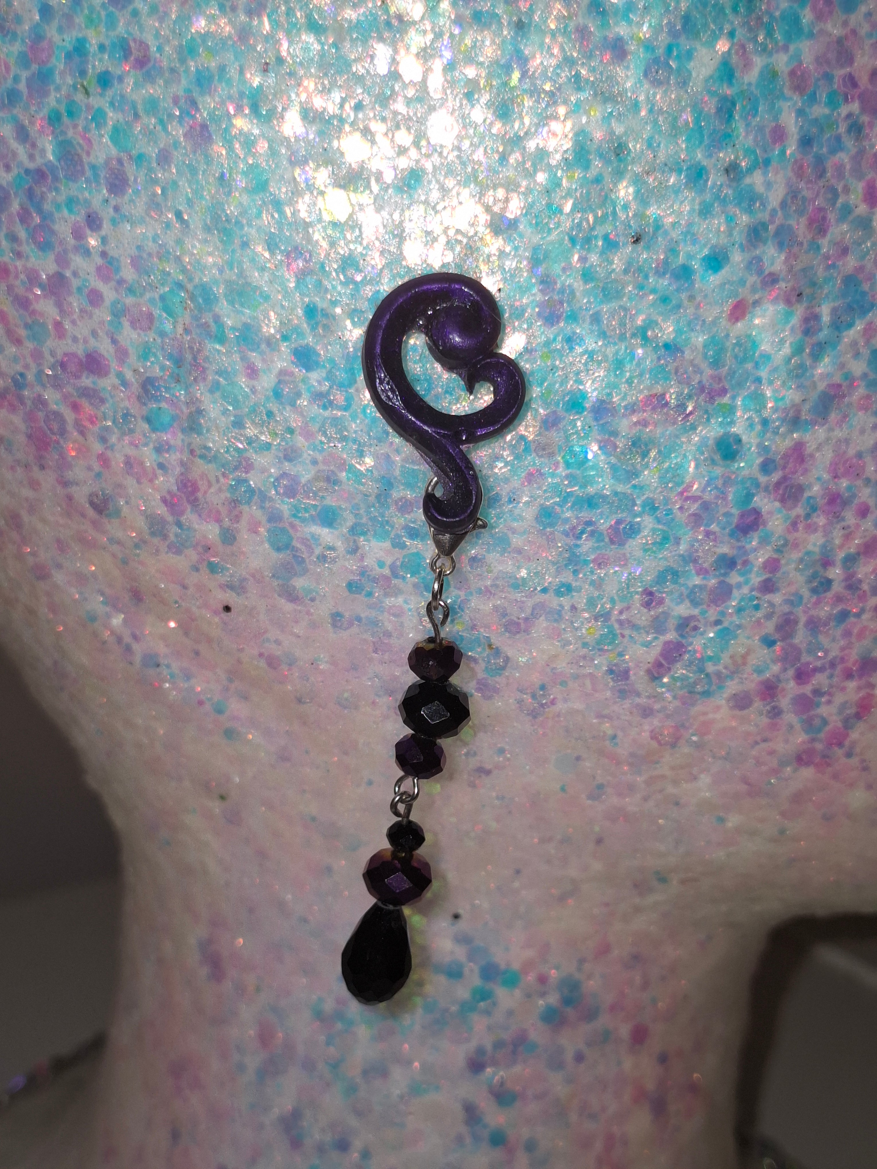 Hand-sculpted resin earrings with beading and tassels, matching the Eleanor sunglasses.